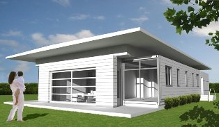 Seto 1960 model shipping container home from Logical Homes