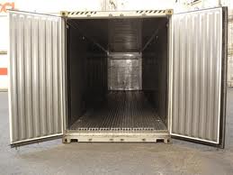 Interior of a 40 foot reefer shipping container