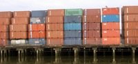 shipping containers stacked